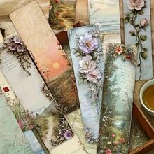 "Private Landscape Collection" 30 Vintage Etching Bookmarks | Printed On Imported Specialty Paper | High-End Reading Markers/Gift Decorations | Artistic Collectible Bookmarks