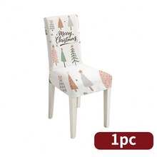 Zestaw stołu i krzeseł świątecznych (1 lub 4) z motywem choinki i płatka śniegu, sezonowy zestaw stołu i krzeseł o wymiarach 17,7 x 23,6 cala, dekoracja na przyjęcie, dekoracja domu, dekoracja świąteczna, artykuły imprezowe - Wielokolorowe - Zobacz 15