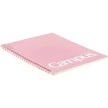 KOKUYO Lined Notebook, 8.3'' X 5.8'' Pastel Journal A5 Campus Soft Ring Notebooks With 6 Mm Ruled, 50 Sheets, Pink 1 Subject Notebook, Note Taking School. Japan Import (SU-S131BT-P) - 1 - Xem 2