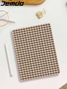 1 件简约双色格子平板电脑保护壳，适用于 Apple iPad 10.2 英寸 2021/2020、iPad 9/10 代、iPad Pro 11 英寸 2025、Galaxy Tab A8 10.5 英寸 2uawei Matepad 10.4，防震，笔架，睡眠/唤醒支持