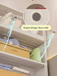 1pc Covered Dust-Proof Storage Cabinet, Wardrobe, Bookshelf, Organizer, Improve Space, Sturdy & Fashionable, Easy To Assemble & Disassemble, Portable, Suitable For Living Room, Bedroom, Entryway, Office, Home, Multi-Layer Storage, Holiday Gift, Christmas Gift, Gift - Multicolor - View 2