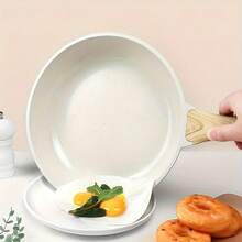 APPKER Non-Stick Pan, Frying Pan, Wok, Chef's Pan, With Heat-Resistant Handle, Suitable For Induction Cooktops, Kitchen, White (20/24/28 Cm) - Multicolor - View 4