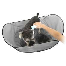 1pc Pet Grooming Apron, Dog & Cat Grooming Tool, Easy To Clean Hair, Suitable For Home And Pet Salon Use - Grey - View 3