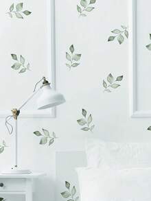 Modern Leaf Pattern Wall Sticker For Home Wall Decor, Stickers, Wall Decal, Vinly Decal For Home Decorations, Spring Decoration Items Refresh Your Home, Rama Decoration Stickers Gifts Birthday Graduation