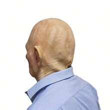 1 Peça Máscara de Látex Realista de Idosa, Máscara de Horror Suave de Velha Senhora para Fantasia de Halloween e Interpretação de Papéis