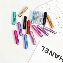 1pcs 0.41 Oz Reusable Mini Perfume Spray Bottle, Portable Refillable Cosmetic Travel Dispenser - 金色 - 查看 10