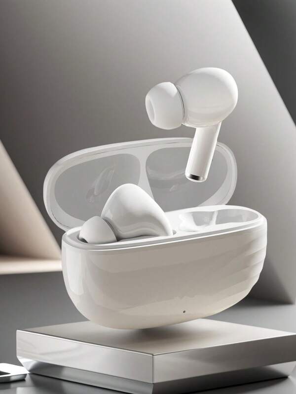 Auriculares inalámbricos 2025 con diseño de moda, auriculares intrauriculares BT 5.3 con graves profundos, tiempo de reproducción ultra, auriculares resistentes al agua, auriculares Air Pod con micrófono para computadora portátil, tableta, teléfono, deportes y ejercicio. Navidad/Regalos/Año Nuevo