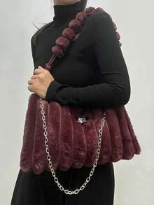 Batik-Plüsch-Schulter-Achseltasche, eine luxuriöse Damen-Schulter-Plüschtasche, quadratische Tasche, die charmant, elegant, modisch und stilvoll ist. Sie eignet sich für den täglichen Weg zur Arbeit oder Veranstaltungen von Frauen, Hochzeiten, Tanzveranstaltungen, Abendessen/Bankette und kann zu Kleidern, Abendgarderobe, Urlaubskleidern, Geburtstagskleidern, Lässig kleidern, Yogakleidern kombiniert werden.