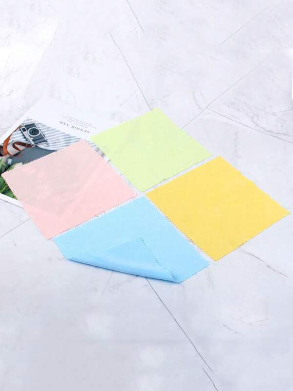 Spectacle Cloth, Black Knitted Spectacle Cleaning Cloth, Brushed Multi-Color Spectacle Cloth