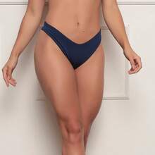 Asa Delta Double String Semi-G-String Bikini Panties - 藏蓝色 - 查看 4