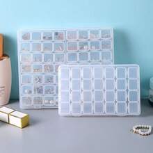 Jewelry Storage Box With Lid, Jewelry Storage Box, Clear Jewelry Storage Box, Multifunctional Jewelry Storage Box, Large Capacity Jewelry Storage Box, Ring Storage Box, Earring And Stud Earring Storage Box, Nail Art Storage Box, Anti-Oxidation, Large Capacity, Removable, Multifunctional, Transparent