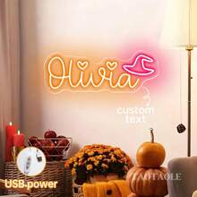 Niestandardowe neony, niestandardowe neony do dekoracji ściennych, spersonalizowane neony na ukończenie szkoły, wystrój pokoju, prezent na Dzień Matki, wesela, przyjęcia urodzinowe, prezenty, imprezy, pokoje gier, sklepy domowe, nazwy i neony na imprezę cosplay