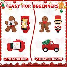 Trẻ em tự làm đồ trang trí cây thông Noel thủ công động vật đồ chơi giáo dục cho trẻ em sáng tạo thủ công nghệ thuật đồ chơi Montessori quà tặng may vá nỉ - Nhiều màu - Xem 9