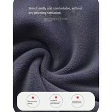 Outdoor Doppelschicht Warm Fleece Nackenwärmer, einfarbig minimalistisch vielseitig windundurchlässiger Nackenwärmer, geeignet für Radfahren, Winterausflüge, Reisen, Camping, Sport