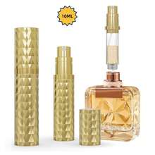 Perfume Travel Refillable Bottle,Bottom-Filling Perfumes Atomizer,Mini Cologne Dispenser, Portable Fragrances Sprayer Pocket Size Perfume Container For Women Men Cruise Trip Gift-F809SJ