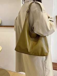 2025 大容量单肩托特包，简约百搭时尚休闲女士手提包