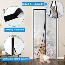 Magnetic Thermal Insulated Door Curtain, Waterproof EVA Door Cover, Fit Doors Size Up To 38x82Temperature Insulated Doorway Curtain Partition, Patio Self - Closing Doors Net Screen - Phù hợp với kích thước cửa 36"X94.5" - Xem 5