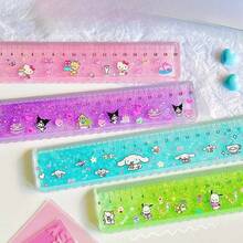 1 Stück süßer Sanrio Hello Kitty, Melody, schwarz Mell, Pompompurin, Patty Hund Lineal, 20 cm Öl Lineal