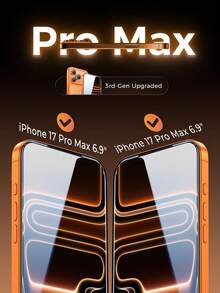 ZYONS 2pcs Tempered Glass Screen Protector Full Screen Coverage High Transparency Tempered Glass Screen Film Compatible With IPhone 17 Pro Max/17 Air/16e /16 Plus/16 Pro Max/15 Pro Max/14 Pro Max/13 Mini 12 11 Pro Max X XR XS Max Protective Glass Film, Anti-Fingerprint, Clear HD, 9H Hardness, Shockproof, Perfect Adhesion, Case Friendly