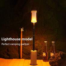 Cycle Zone Outdoor Camping Rechargeable Telescopic Lighting, Dual-Color Atmosphere Magnetic LED Work Light, Portable Tent Lamp