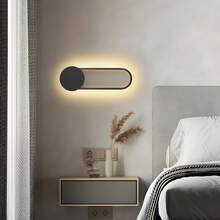 ZMH Wall Lamp LED Wall Light Indoor - 12W Staircase Lamp 41cm Black Hallway Lamp Modern Design 3000K Warm White Minimalist Wall Lighting For Bedroom Living Room Hallway Staircase Kitchen - A - 查看 7