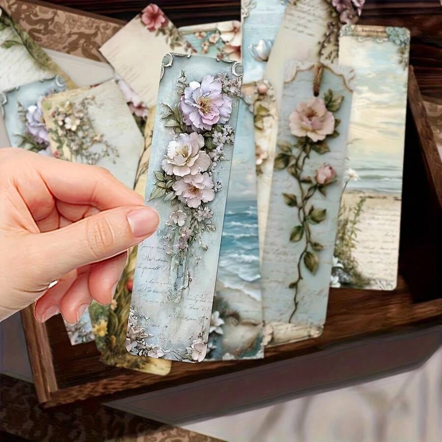"Private Landscape Collection" 30 Vintage Etching Bookmarks | Printed On Imported Specialty Paper | High-End Reading Markers/Gift Decorations | Artistic Collectible Bookmarks