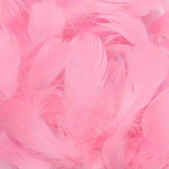 100Pcs Pink Goose Feathers 35 Inches Natural Feathers For DIY Crafts Pink Feathers Bulk For Wedding Home Party DecorationsDream Catcher Plies