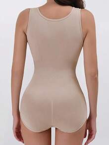 Body sin costuras con cierre a presión reforzado, moldeador corporal para mujer, body moldeador adelgazante