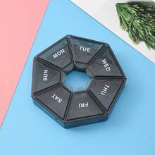 1pc 7-Day Pill Organizer Case, Portable Travel Mini Compact Weekly Medication Container - Nhiều màu - Xem 5