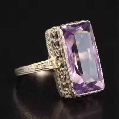 Anillo chapado en oro de 18K con piedra de circonita cúbica sintética ovalada de color champán brillante - Perfecto para bodas, compromisos, aniversarios, San Valentín, Navidad, estilo de lujo, accesorios para fiestas