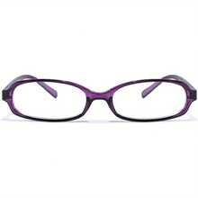 Women's Fashion Small Office - Siren Fake Glasses With Transparent Lenses - 紫色框架 - 查看 12