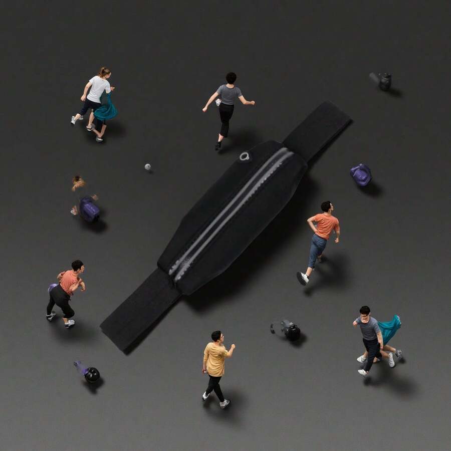 1 Stück/2 Stück/3 Stück Reflektierender Laufhüfttasche für Damen und Herren: Eine unisex Laufhüfttasche, entworfen für Laufen und Outdoor-Aktivitäten. Diese wasserdichte und verstellbare Bauchtasche verfügt über ein eng anliegendes Handyfach, was sie ideal für Outdoor-Joggen und Radfahren macht. Bleiben Sie sicher und stylisch mit diesem vielseitigen Accessoire.