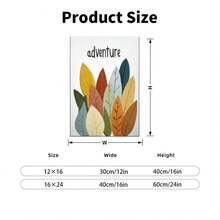 1PC Simple Colorful Pictures Of Large Leaves In Various Colors, And There Are Also Colors12X16inch And 16x24inch Framed , Classic Wooden Frame, Suitable For Living Room, Bedroom, Bathroom And Other Decorations, Perfect Gifts For Christmas, Halloween And Thanksgiving - 白色 - 查看 7