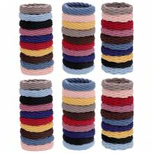 Wetopkim 20pcs/Mixed Hair Scrunchies, Non-Slip Seamless Hair Accessories, Suitable For Thick Curly Hair, Lightweight With Excellent Elasticity, Stretchable Solid Color Casual Fabric