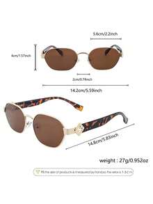Gafas poligonales de moda para mujer, gafas con estampado de leopardo retro, gafas de estilo callejero para mujer, accesorio de vestir elegante de alta gama