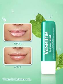 Vaseline [4.8g] | Eid Mubarak | Radiant Glow After Eid | Mint Lip Balm | Pure Repairing Gel | Suitable For Severely Dry And Cracked Lips | Fragrance-Free Basic Care | Made In Korea - MINT - View 2