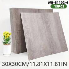 15/30 piezas de baldosas autoadhesivas mate, impermeables, resistentes a los arañazos, con textura de mármol de lujo antideslizante para pisos y paredes para cocina, baño, sala de estar, dormitorio, decoración del hogar DIY fácil con respaldo adhesivo - Multicolor - Ver 13