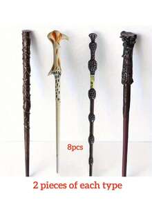 1PC Halloween Props Halloween Magic Wand Toy Masquerade Wand Costume Accessory Wand, Men's Cosplay College Wand Prop, Cosplay Cosplay Stage Prop, Wizard Wand Toy, Halloween Dress Up