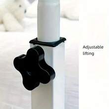 1pc Adjustable Height Bedside Table - Heavy Duty Space-Saving Mobile Desk With Sturdy Legs, Suitable For Home Office, Bedroom, Dorm, Modern Style Furniture, Smooth Surface Compact Workstation, Small Space Living, Bedroom Desk, Computer Desk, Office Desk, Adjustable Table, Study Desk, Dorm Essential, Contemporary Furniture, Minimalist Design, Lightweight Material, Durable Structure, Apartment Dwellers, College Students