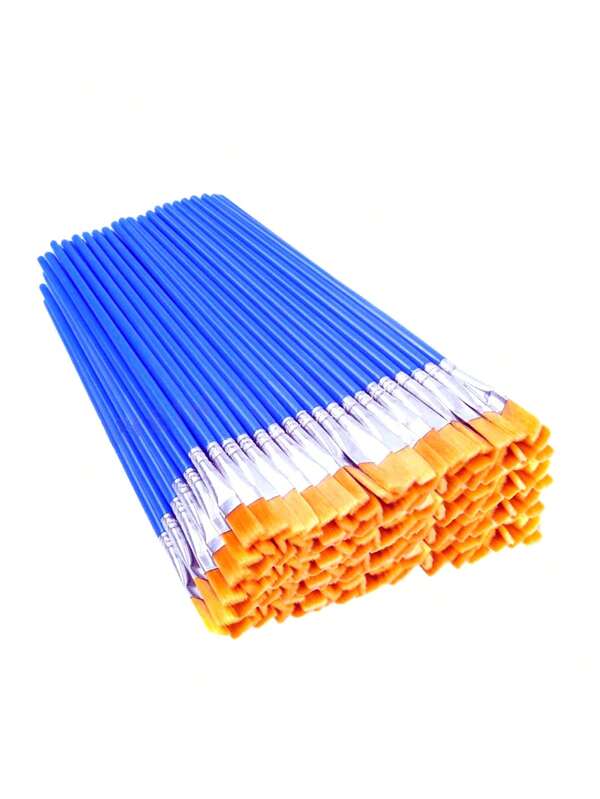 40 peças de canetas de pintura acrílica planas/pontiagudas para detalhes em aquarela, canetas digitais para pintura a óleo em lã de náilon, pincéis para colorir grafite, canetas com gancho para linhas de fita