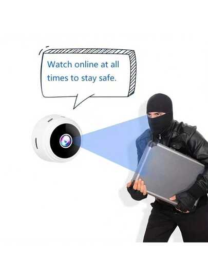 Wireless Mini Home Security Camera, Indoor WiFi Camera Monitoring, Slimme Remote Viewing Via Mobile App, Motion Detection, Easy Setup Easter Butler Assistant view 9