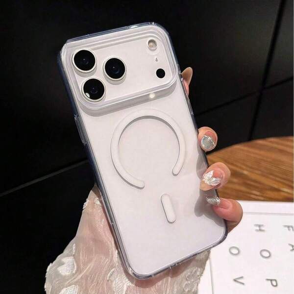 Funda de teléfono magnética Magsafe compatible con iPhone 17, 17 Air, 17 Pro, 17 Pro Max, de acrílico transparente y delgada, para iPhone 13, 11, 16 Pro Max, 15, 14 Plus, 12 Mini, XS Max, 7, 8 Plus, 16e
