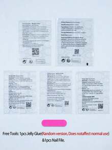 24Pcs Long Square 3D Three-Dimensional Gelnail Makes Flower Nails With Pearl Decorate Design White French Acrylic Press On Nails Long Perfect Fit Fake Nail Set, Easy To Wear Summer Nails And French Tip Nails Art For Woman Girl Daily Work Wear Rave Party Use - Nhiều màu - Xem 4