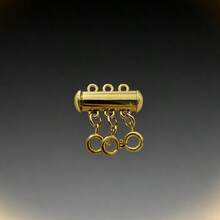 1 pièce Fermoir à glissière multi-brins en acier inoxydable pour bracelet/collier avec anneaux de jonction, anneaux à ressort, fermoirs tubulaires pour la création de bijoux