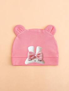 1pc Newborn Cute Rabbit Design Soft Warm Baby Hat, Suitable For Baby Boys And Girls, Everyday Wear All Seasons - Multicolor - View 12