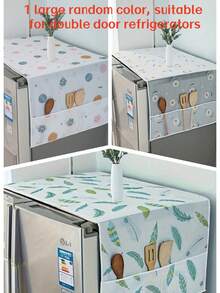 1 Tấm phủ tủ lạnh đa năng có túi, kích thước 23.62"*70.86" / 21.65"*51.18", phù hợp với tủ lạnh hai cửa và một cửa, chống dầu và nước, chất liệu vải trang trí hiện đại, dùng để lưu trữ, sử dụng trong nhà và nhà bếp, nhiều họa tiết khác nhau, chất liệu PET, tấm bảo vệ mặt trên tủ lạnh | Lưu trữ trang trí | (Họa tiết được giao ngẫu nhiên), Quà tặng Ngày của Mẹ, Trang trí phòng ngủ, Vườn, Trang trí nhà bếp, Mùa hè, Bãi biển, Đồ dùng du lịch, Trang trí phòng, Mềm mại, Tốt nghiệp - Nhiều màu - Xem 12
