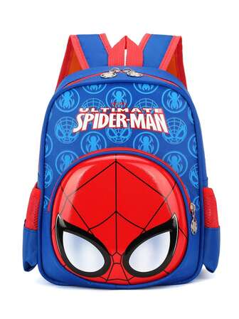  Mochila de gran capacidad con diseño de Spiderman de Marvel, de estilo de dibujos animados, ideal para viajes, almacenamiento, uso en interiores y exteriores, regalos, vacaciones, festivales, Halloween, Navidad y multiusos