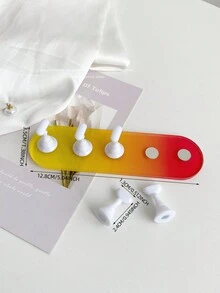 Set de decoración de uñas con base ovalada de resina acrílica en degradado de color, macaron dorado y bolas de cristal de acero multicolor. Herramientas y accesorios de arte de uñas minimalista de moda en estilo retro coreano con láser.