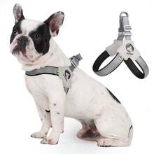 Reflective Dog Harness For Small Medium Dogs, Adjustable No-Pull Pet Vest Harness With Comfort Padded, Easy-To-Wear Design, Ideal For French Bulldogs And Daily Walking