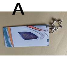 1 件创意特殊效果发光眼睛卡片饰品，动漫发光眼睛亚克力钥匙扣 - 彩色 - 查看 4